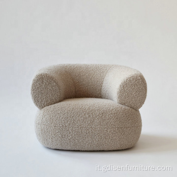 Sedia da soggiorno moderna sedia puffer di movimenti